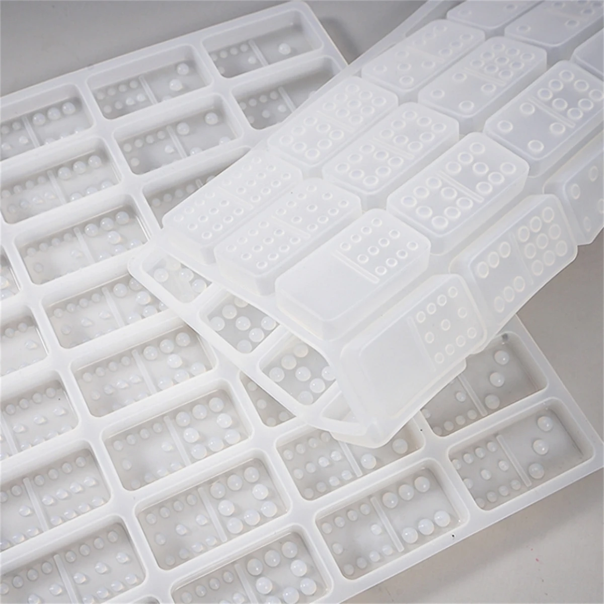Silikon-Domino-Blockform zum Gießen von Harz, Epoxidharzform, geeignet für DIY-Brettspiele, Kunsthandwerk und Geschenke, Silikonharzform – Detail 4