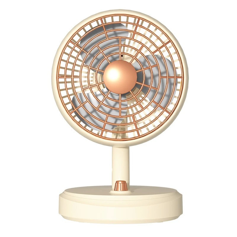 مروحة سطح مكتب صامتة برأس متحرك ، شحن صغير محمول ، طاقة رياح كبيرة ، USB ، منزل ، جديد