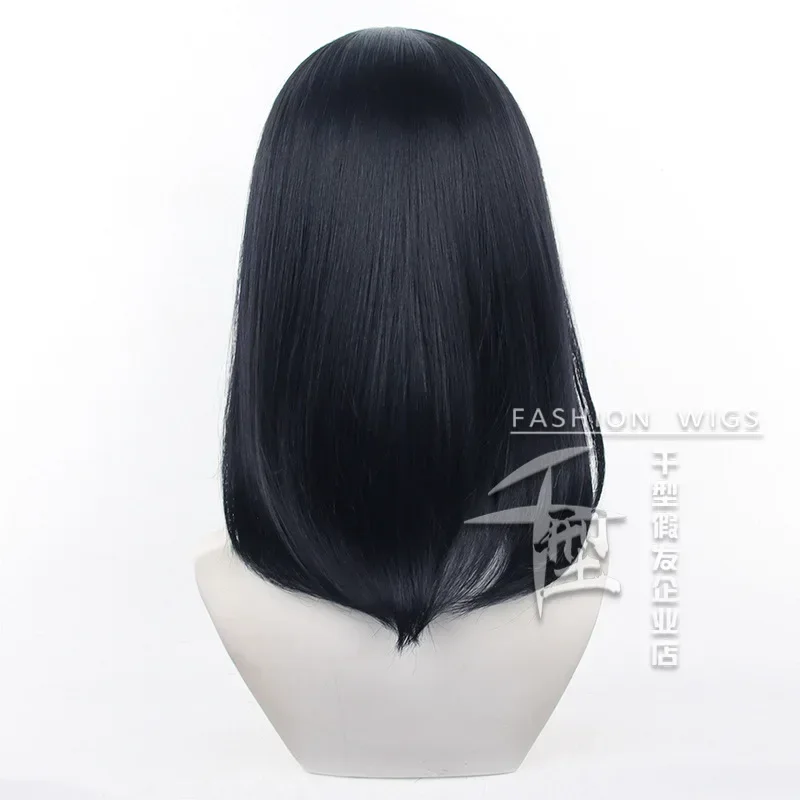 Shimizu kiyoko Cosplay Anime Haikyuu Volleyball Club Karasuno Cosplay Wigs Long Black Heat Resistant Cosplay Prop Wigs for Women