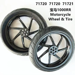 Rainbow Pig MOC 71720 71721 71722 1000RR Wheel 107.1x24 Tyre Motorcycle Racing Tread Tech 41230 Bricks DIY Building Blocks Toy
