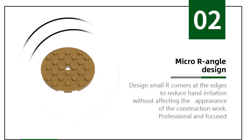 Wange 28 Teile/los 11213 Dünne 6x6 Runde Platten Zwickel Bausteine Moc Farbe Zubehör Kompatibel mit Ziegel DIY Ersatzteile – Detail 6
