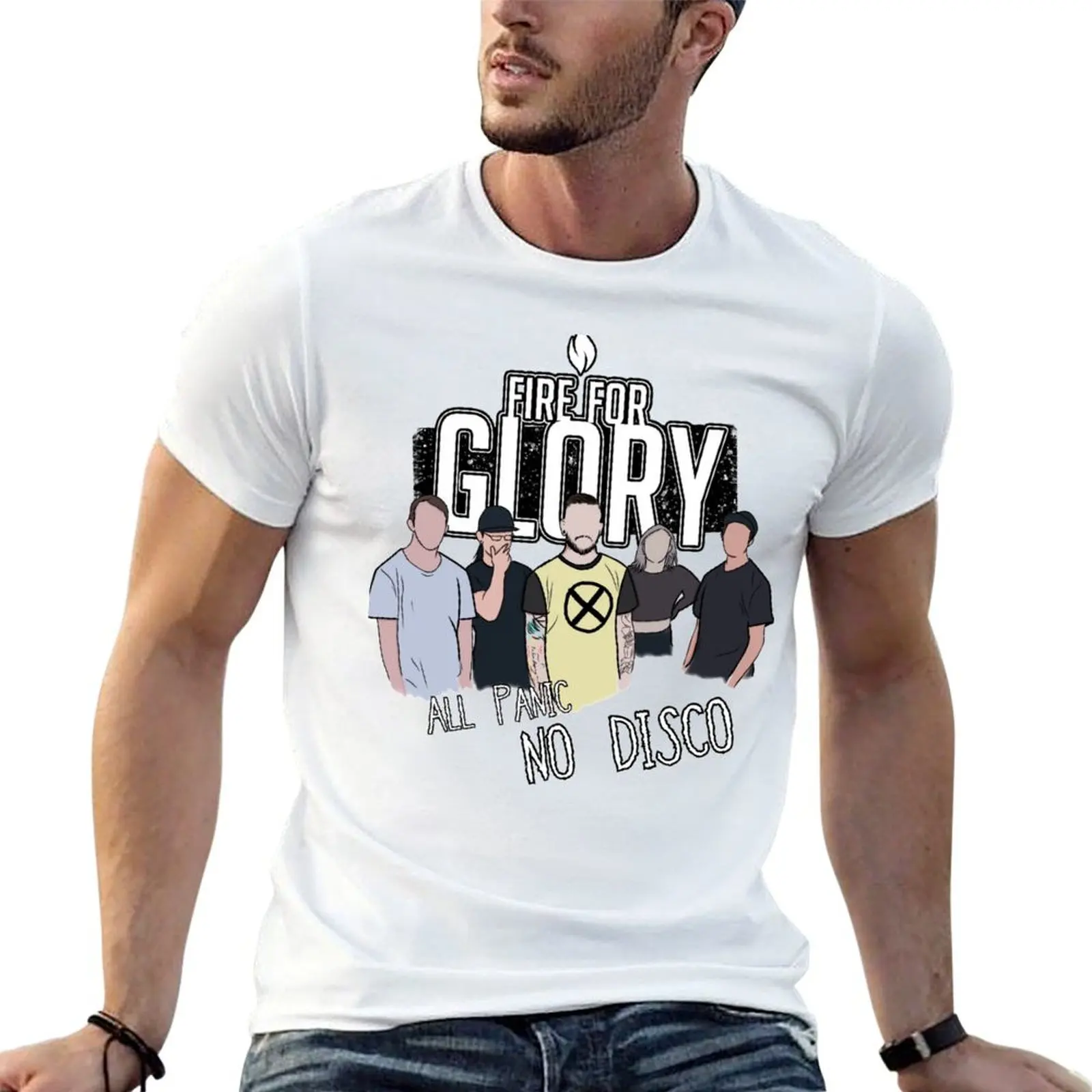 

for Panic, shirt men t shirt T-Shirt brand No 100% luxury All man t Disco cotton