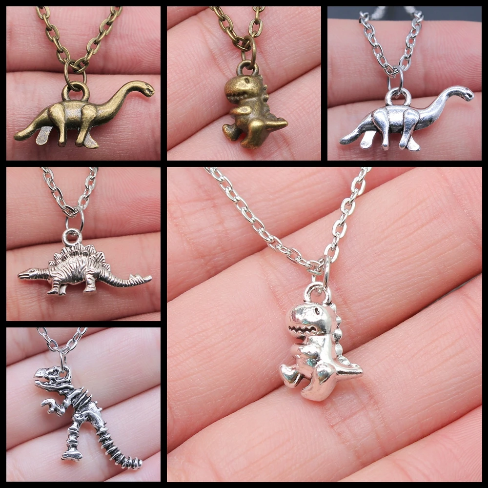 Creativity Retro Exquisite Fashion Jewelry Accessories Gift Vegetarian Dinosaurs Skeleton Pendant Necklace Jewelry