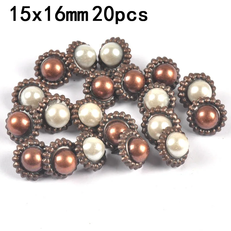 20/50pcs Mixed Round Metal Brads Scrapbooking Embellishment DIY Crafts Fastener Decoration Handwork Accessories