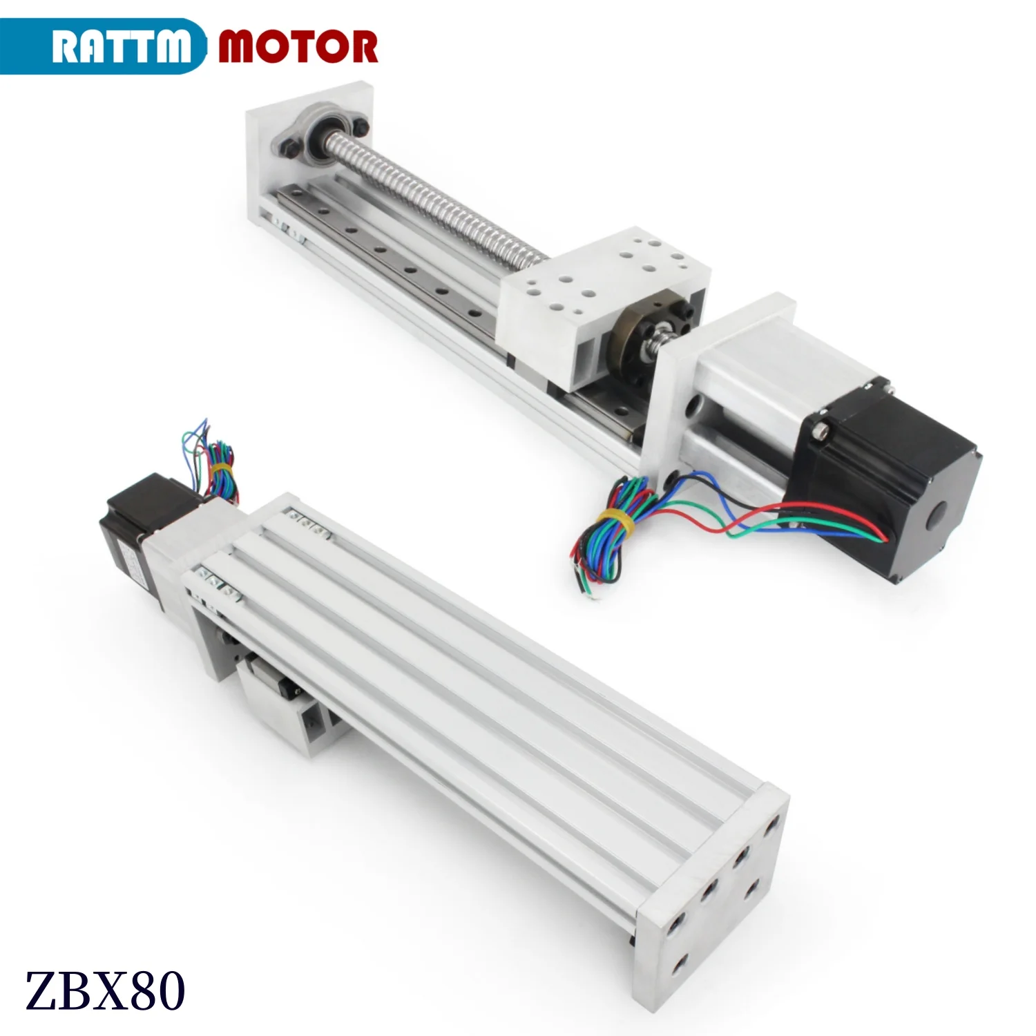 Linear Guide ZBX80  X Y Z Axis Linear Stage Motion Actuator Cross Sliding Table+Nema23 Stepper Motor CNC Machine Accessories