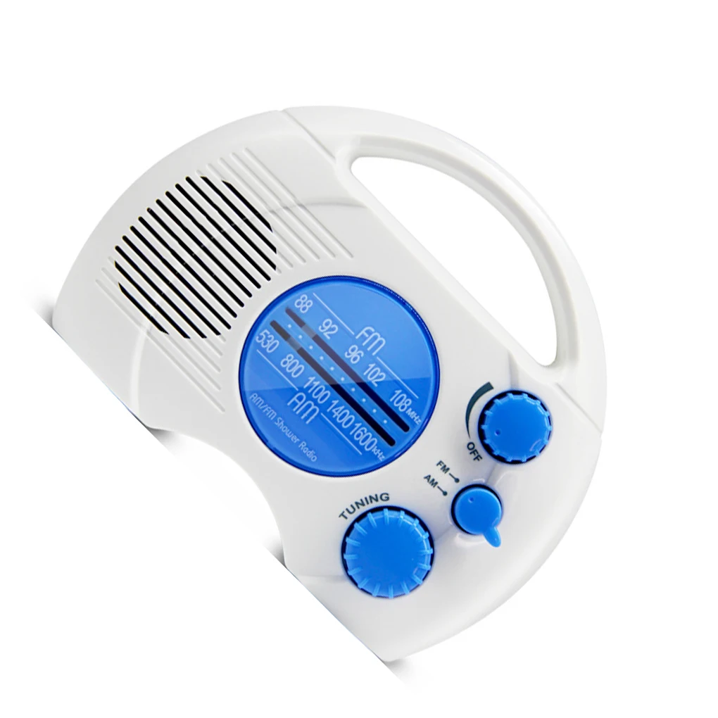 Mini Radio Bathroom Speaker Music Player Multi-band Coverage Space Saving Compact Size Signal Receiver Indoor Sweet Gift