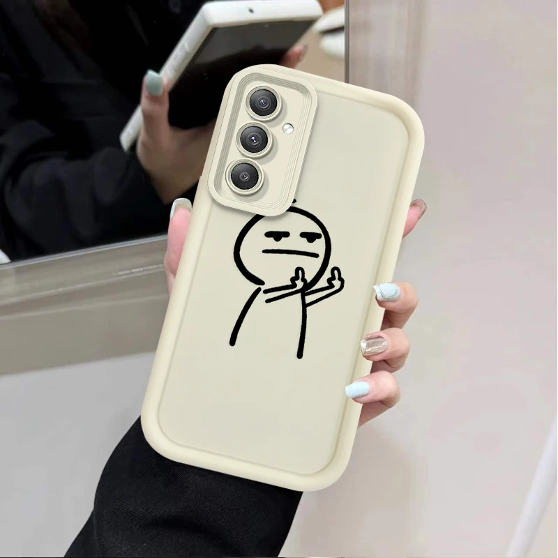 متعة Stickman قضية الهاتف لسامسونج غالاكسي A54 A05 A05S A34 A24 A14 A53 A33 A23 A13 A52 A52S A32 A22 A12 A71 A51 A31 A50 A20 A30