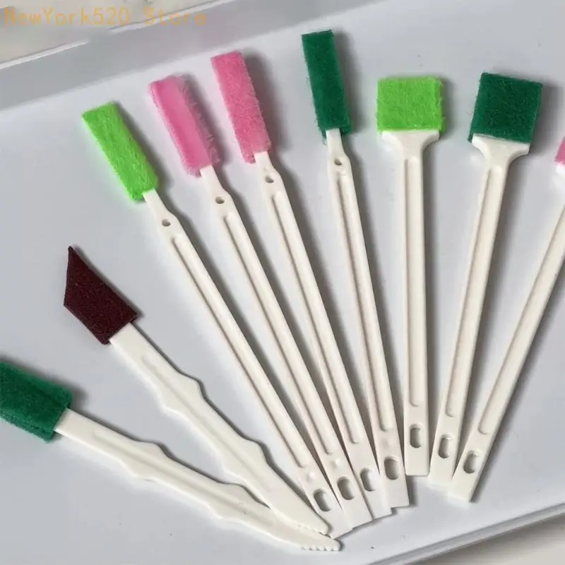N84C Highly Density Bristles Cleaning Brushes For Tight Space Like Bathroom Tile And Window Track Narrow Gaps Cleaner