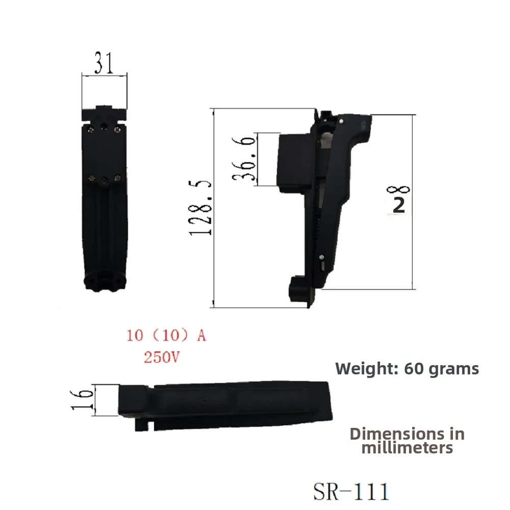 For MEISTER For CRAFT For MWS Compatible Switch Heavy-Duty Plastic Housing Stable Conductive Elements Responsive Action
