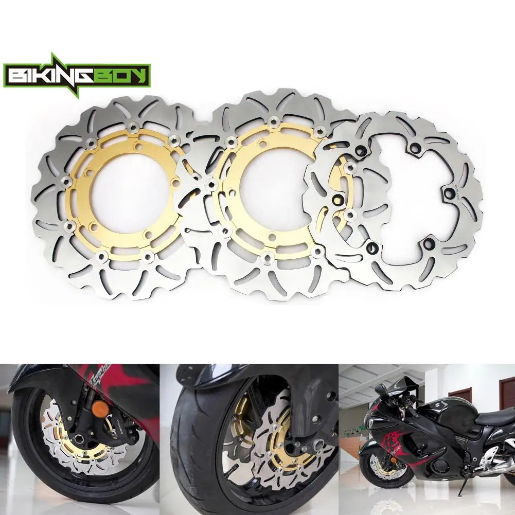 For Hayabusa GSX1300R 99-17 12 13 14 GSX1300RZ 02 03 04 05 06 07 GSX 1300 B-King / ABS 08 09 10 11 Front Rear Brake Discs Rotors