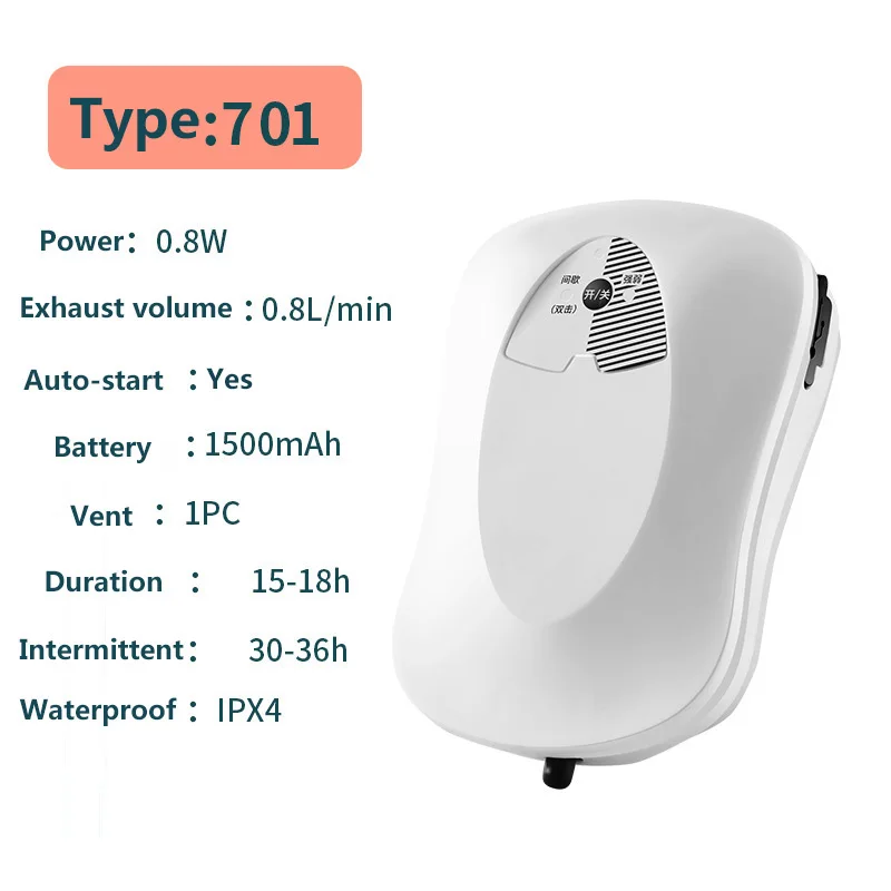 Outdoor Oxygen Pump Fishing Goods Portable Dual-purpose Air Pump Machine Usb Rechargeable Silent Fishing Aerator Accessories