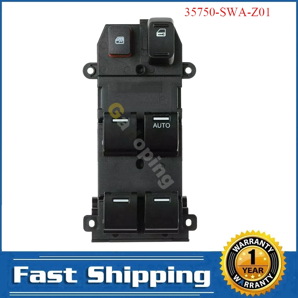 

For Honda CR-V 2007 2008 2009 2010 2011 Right Hand Driver Side Window Switch Control Regulator Button 35750-SWA-Z01 Car Parts