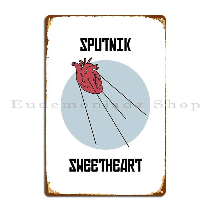 Sputnik Sweetheart Metal Sign Garage Garage Mural Kitchen Customized Tin Sign Poster