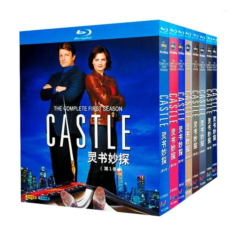 Blu-ray Ultra HD TV Series Castle Seasons 1–8 Box Set with English and Traditional Chinese Subtitles