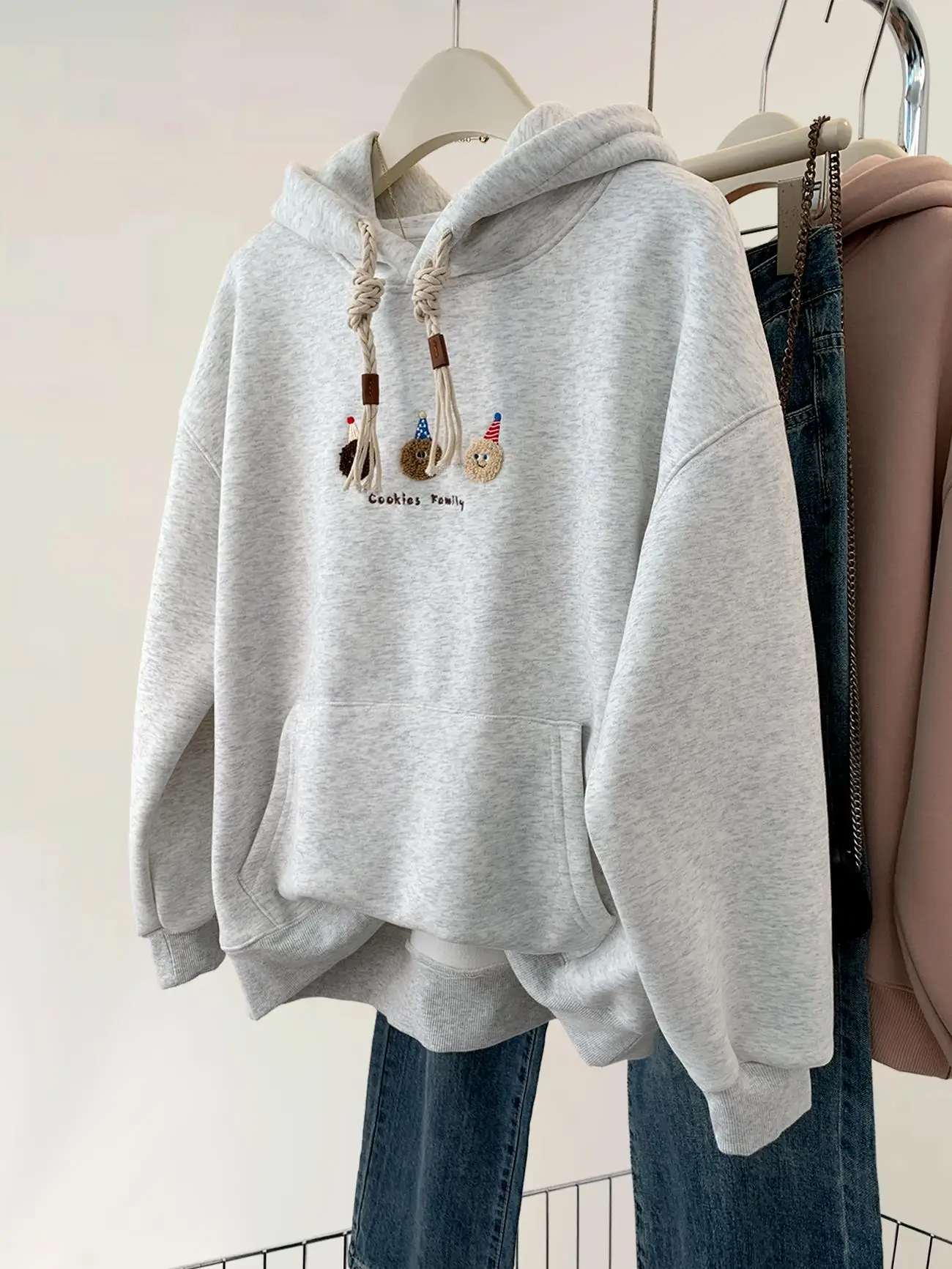 

Толстовка с капюшоном Hong Kong Sle Long Sve с вышивкой, уличная одежда Lazy Sle, весенне-осенне-зимняя куртка для мужчин и женщин