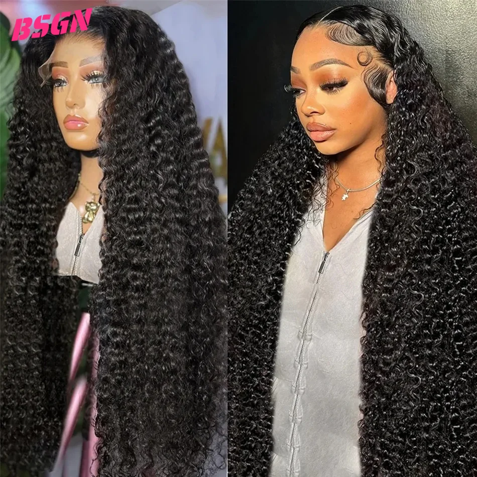 

13x4 Kinky Curly Human Hair Lace Front Wig Pre Plucked With Baby Hair Human Hair Wigs Natural Hairline Lace Frontal Wigs