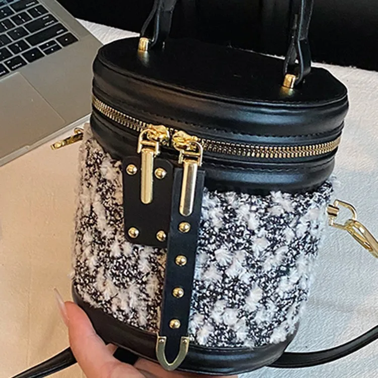 

One Shoulder Crossbody Handbag Bucket Bag New Women's Bag Fashion Foreign Bag