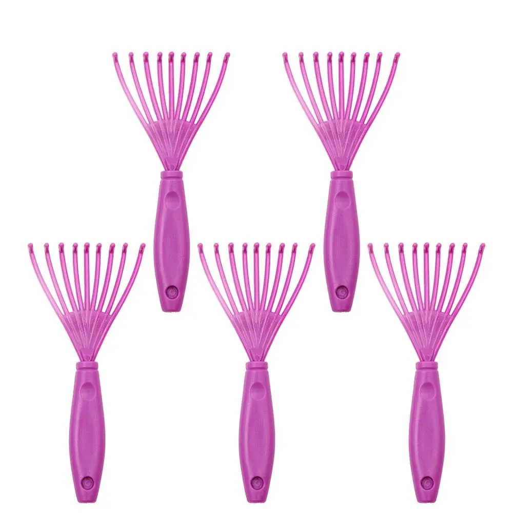 5Pcs Hair Brush Cleaner ABS Plastic Curly Comb Cleaning Claws Mini Tool for Removing Embedded Hair Lightweight Portable Brush view 3
