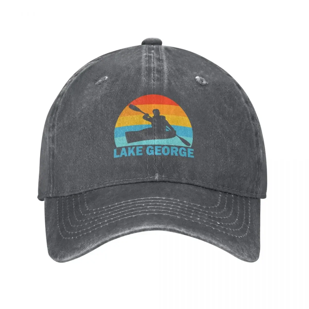 Lake George New York Kayak Baseball Cap Brand Man cap Trucker Hat funny hat Sunhat Women Men's