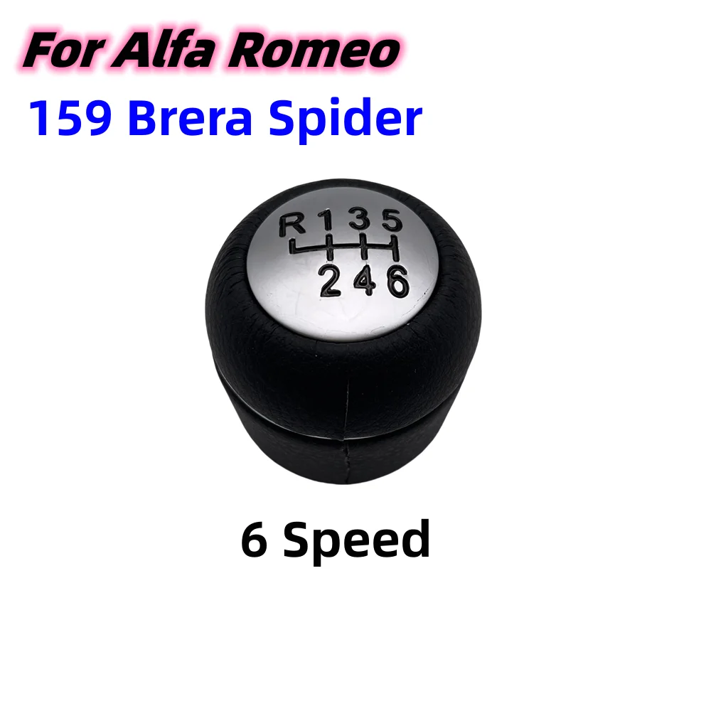 5/6 Speed Hand Speed Ball CAR Gear Shift Knob Lever Pen Handball For Alfa Romeo 159 Sportwagon Brera 2005-2014 Spider 2005-2011