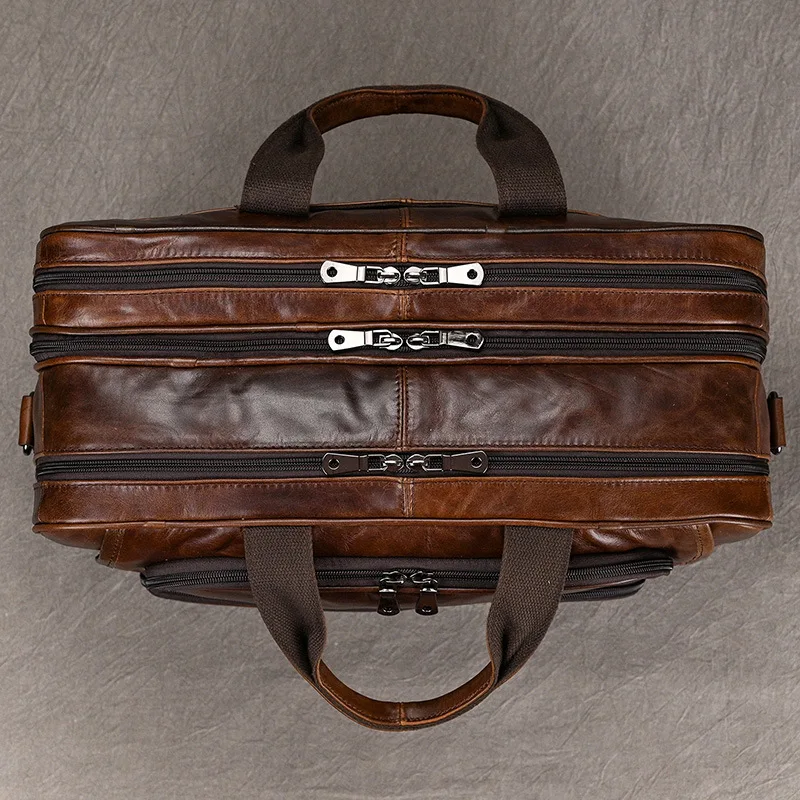 Borsa Valigette per laptop Pendolarismo Uomo Viaggio Imballaggio Cubo Valigette Borse in pelle per esterni Портфель MHGWB