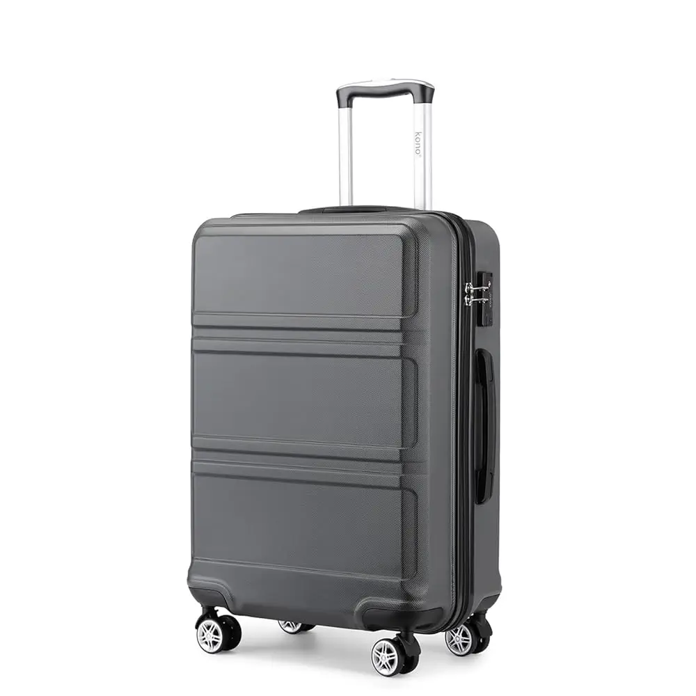 KONO-Serrure TSA, valise (M/L/XL) TONO, étui rigide, chariots ABS légers à roues jumelles 6