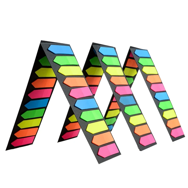 Drapeaux Fluorescents Translucides, Marqueurs de Sensation de Page