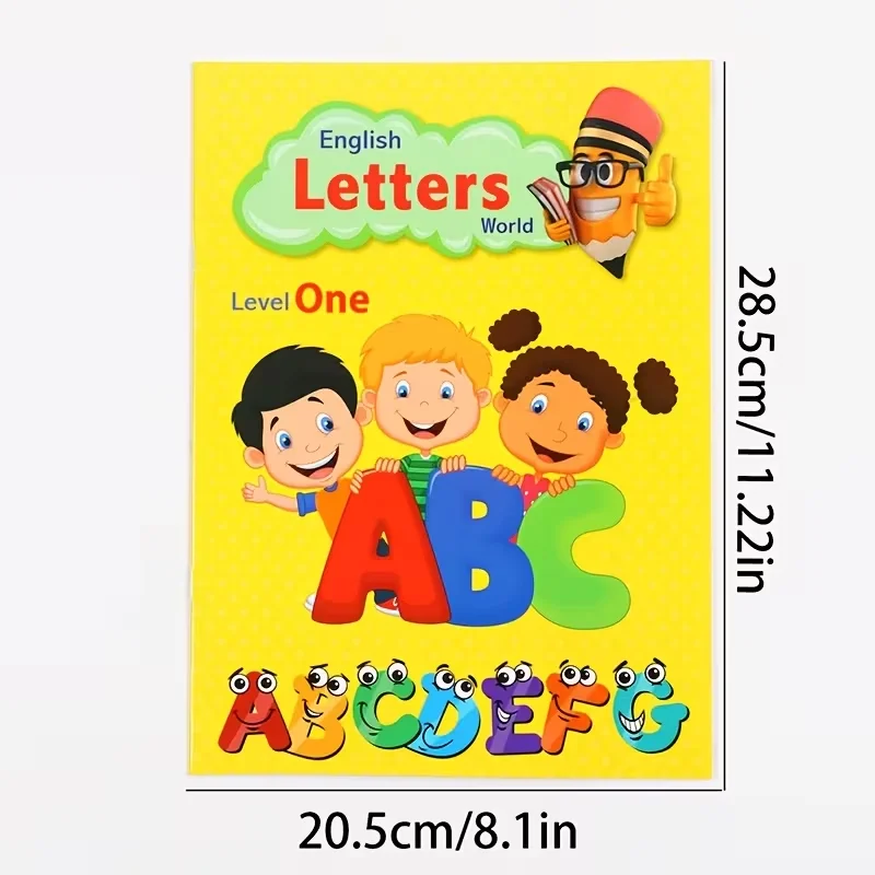 32-Page English Alphabet & Word Writing Book: Fun Circle-the-Picture & Guessing Games – Suitable for Home and School Learning