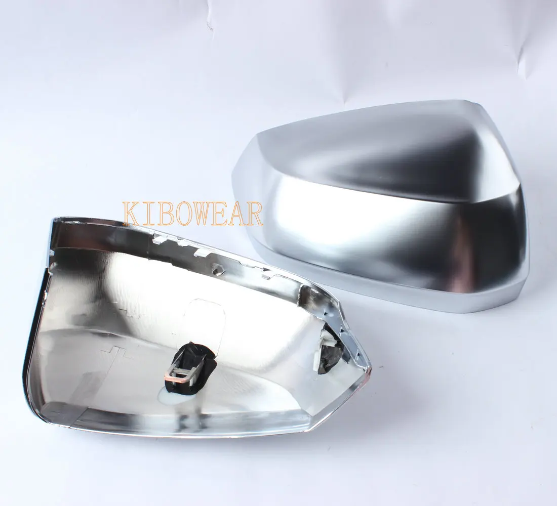 Matte Silver chrome For Audi Q2 2017 2020 Q3 2019 Wing Mirror Cover Caps Side Replacement rear view external part 2021 2022 2018