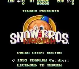 Snow Bros 16bit MD Cartão De Jogo Para 16 Bit Sega MegaDrive Genesis Consoles