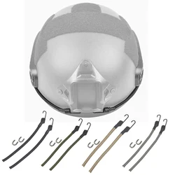 2 Stks/set Tactische Helm Geleiderail Veiligheid Nylon Touw Met Bevestigingsring Voor Snelle Helm Militaire Helm Accessoires