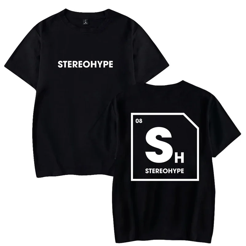 2023 James Hype Stereohype T-Shirt Crewneck Short Sleeve Tee Men Women's Tshirt Hip Hop Clothes