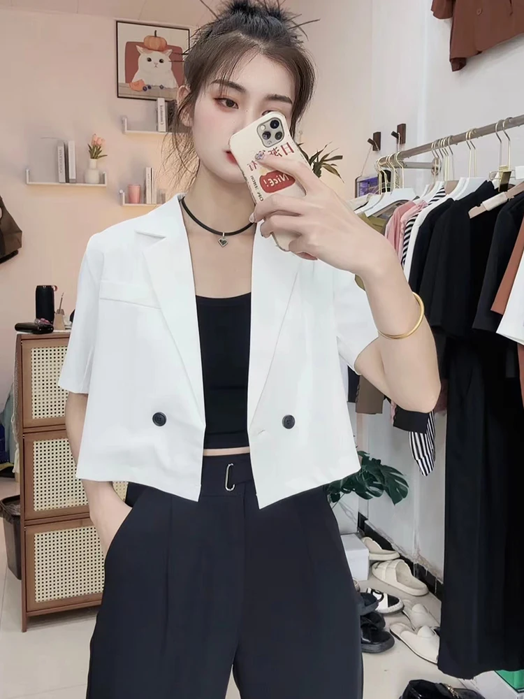 

Casual Short Women's Suit Jacket plus Size Versatile Summer 2025 New Style Elegant Design Sensation Fashionable Outerwear