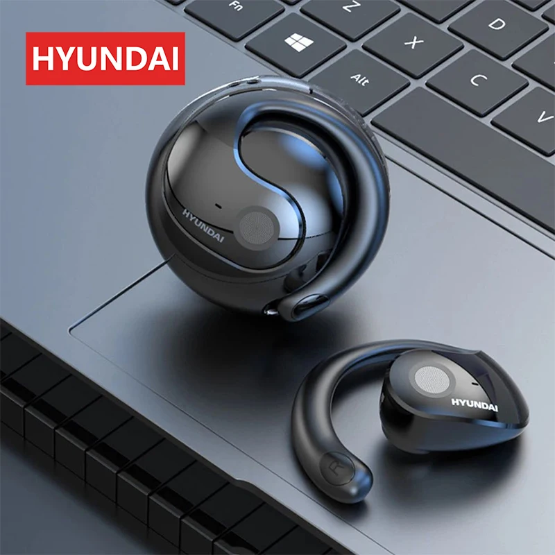 HYUNDAI HY-T26 écouteurs à oreille ouverte sans fil Bluetooth casque de sport HI-FI stéréo son réduction du bruit écouteurs pour l'entraînement
