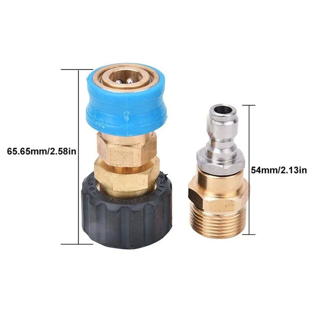 

Быстросъемный адаптер M22F M22M 22 мм 14 мм для шлангов высокого давления и водных аксессуаров