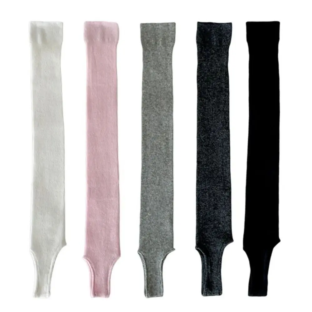 Ins Thick Simple Long Knee High Socks Vertical Stripes Mid-calf Calf Socks Stepping on Feet Sun Protection Stacking Socks Spring