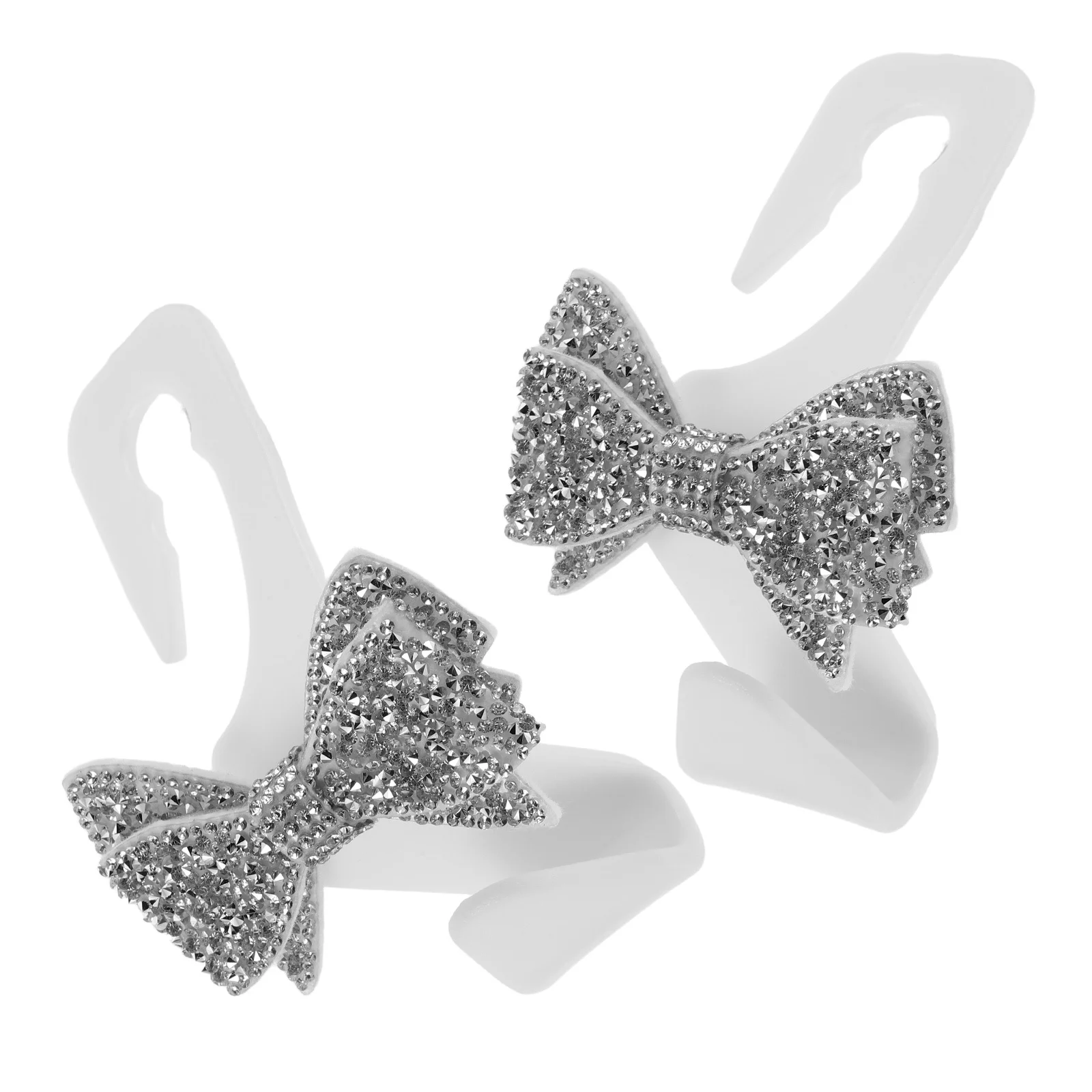 

2Pcs Bling Car Seat Headrest Hooks Rhinestone Backseat Organizer Purse Bottle Hanging Holder Hidden Storage Automotive