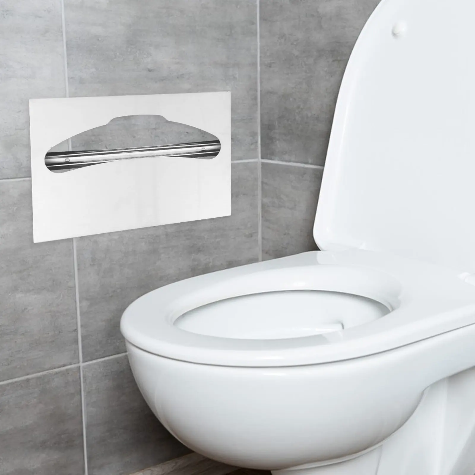 

Настенный диспенсер для крышек унитаза, водонепроницаемая полка для хранения для ванной комнаты и отеля, большой емкости, металлический держатель, удобный и организованный.