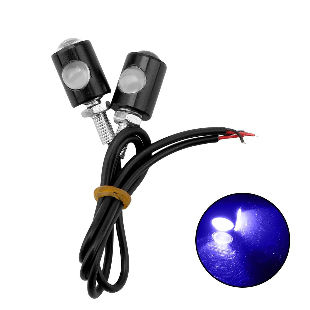 

Motorcycle Taillight 1Pair Eagle Eye LED Turn Signal Lamp Motorcycle License Plate Light Universal Turn Indicators