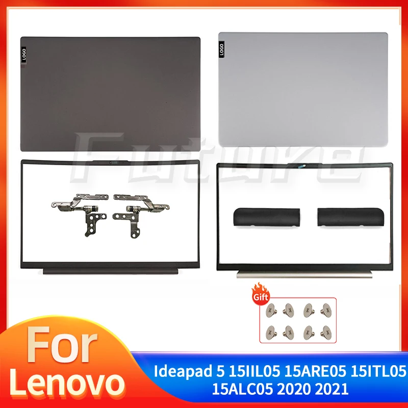 New For Lenovo Ideapad 5 15IIL05 15ARE05 15ITL05 15ALC05 2020 2021 LCD Back Cover Front Bezel Hinges Rear Lid Top Back Case