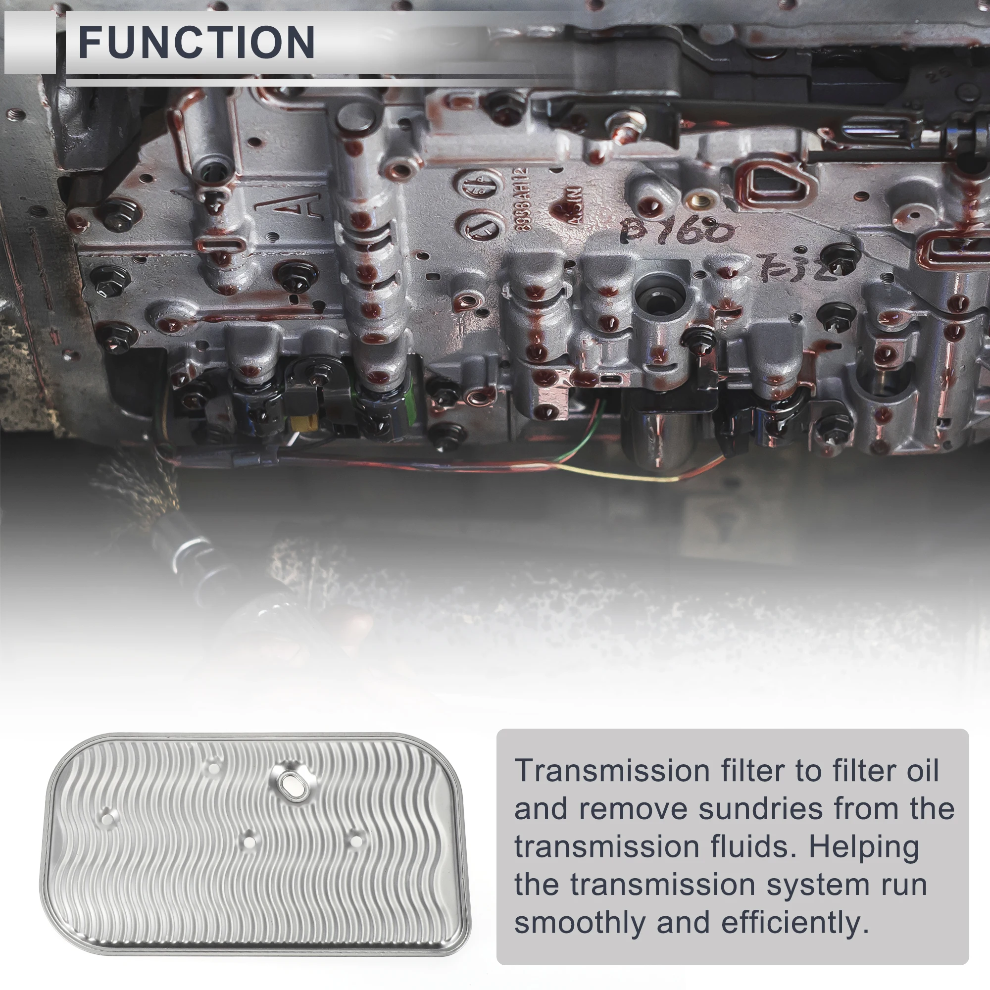 UXCELL TH400 motortransmissiefilter nr. 6437741/6259423 voor Buick Wildcat 1968-1970