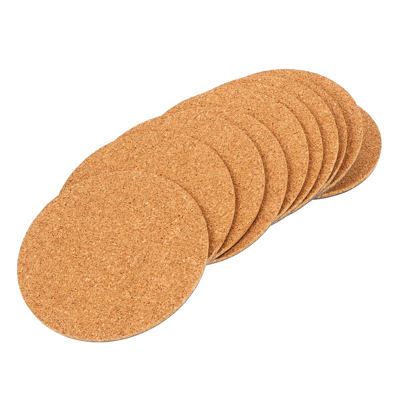 원예용 10개입 소프트 코르크 화분 패드, 가벼운 식물 트레이, 긁힘 방지 가구 보호, 재사용 가능한 정원 화분 매트