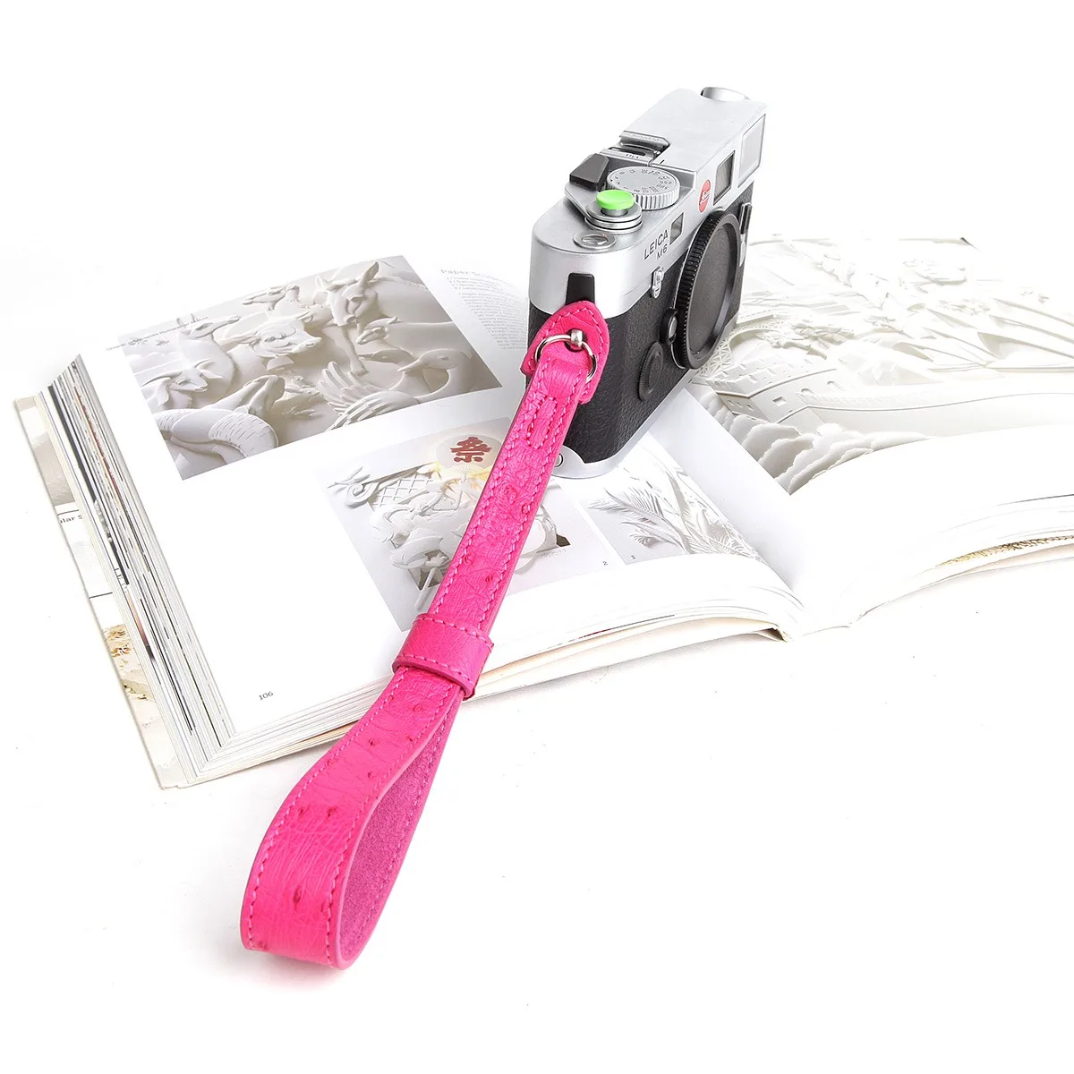 Camera Wrist Strap Micro Single Ostrich Leather Hand Rope Digital Retro Literary SLR Photography Camera Accessories