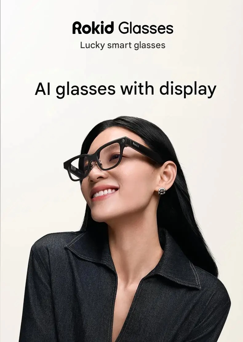 Rokid visual Glasses - World's Lightest Full Function Al AR Translation, Al QuickNote, Al Navigation, Al Recognition