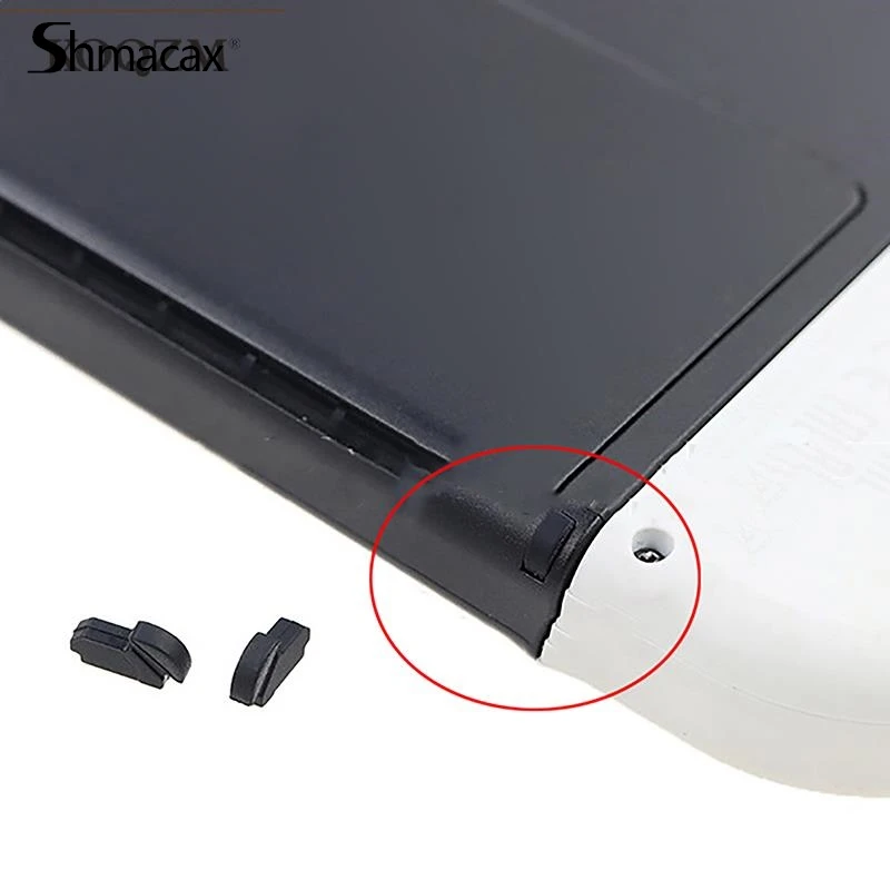 2Pcs For Switch OLED Host Rubber Anti slip Pad Stopper Pad Game Accessories Repair DIY Replacement