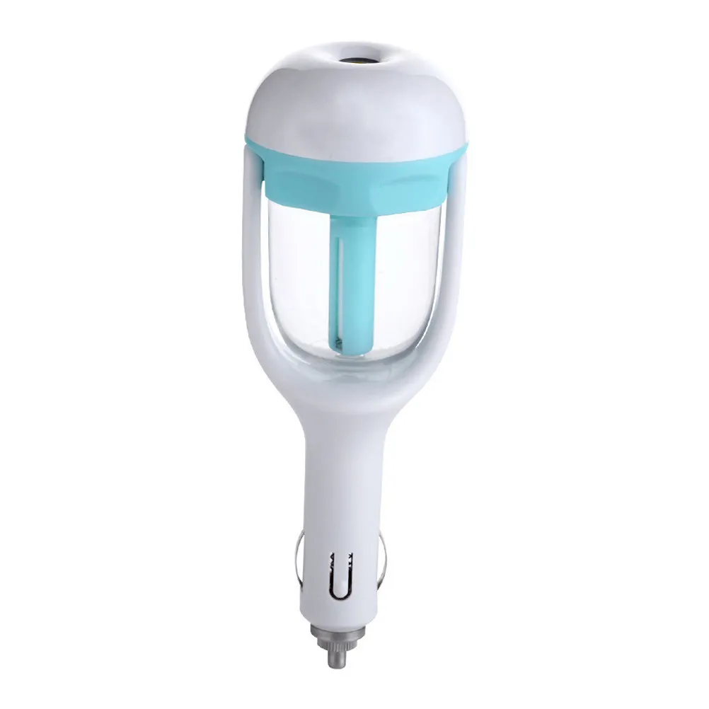 50Ml Mini Car Aroma Humidifier Ultrasonic Mist Maker Air Purifier Silent Auto Off Rotating Air Cleaner for Driving