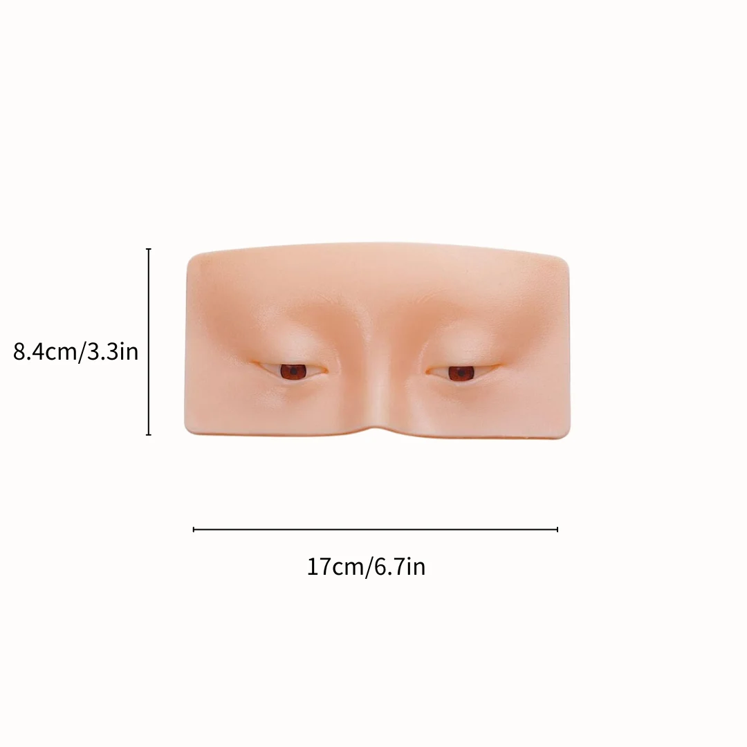 1PCS Bag Package Silicone Face Board Pad Permanent Makeup Eyebrow Liner Tattoo Practice Skin Microblading Training Hand Tool