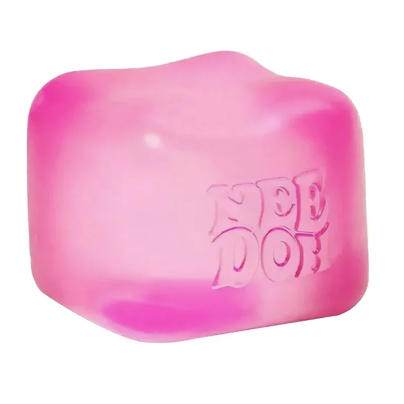 Needoh Nice Cube Sensorischer Stressabbau-Würfel – Fidget-Tool gegen Angst & für Konzentration, Schreibtisch-Sensorik-Würfel für Erwachsene & Anti-Angst-Quetschspielzeug für Kinder