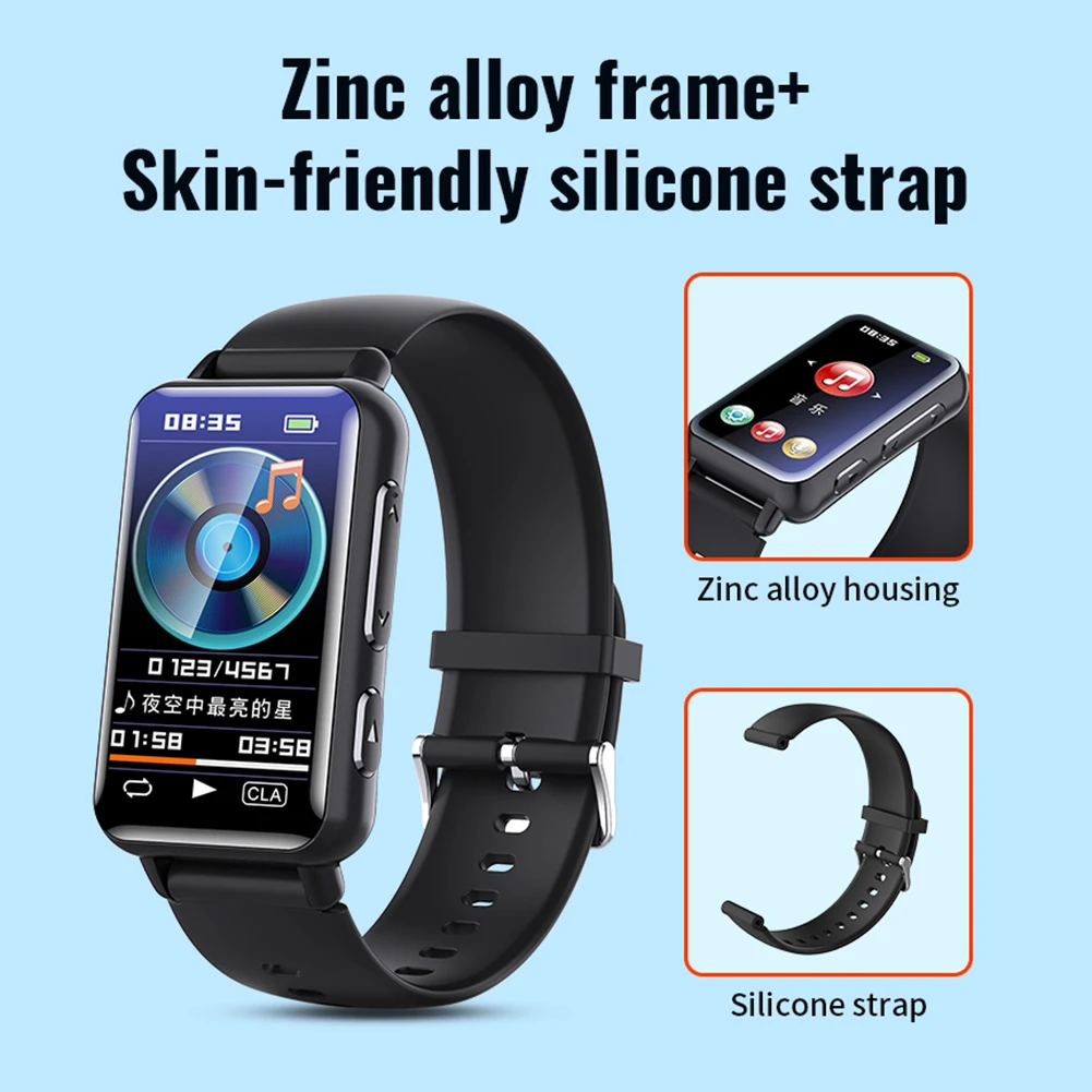 

Bluetooth Смарт-часы для женщин и мужчин, многофункциональные наручные часы, цифровой таймер, диктофон, музыкальный MP3-плеер, часы-браслет