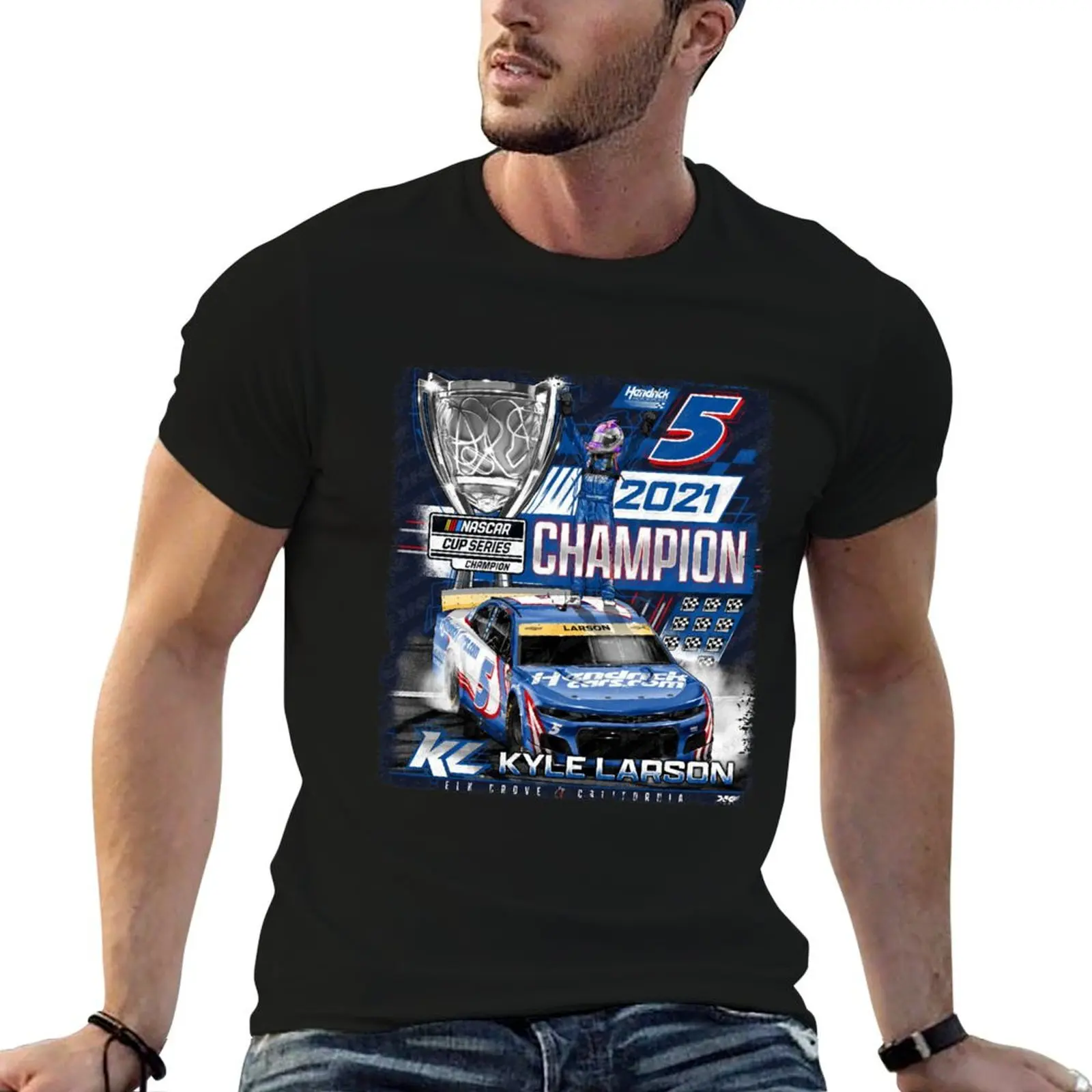 

t cotton printed Larson man Championship man shirts Kyle for shirts t T-Shirt